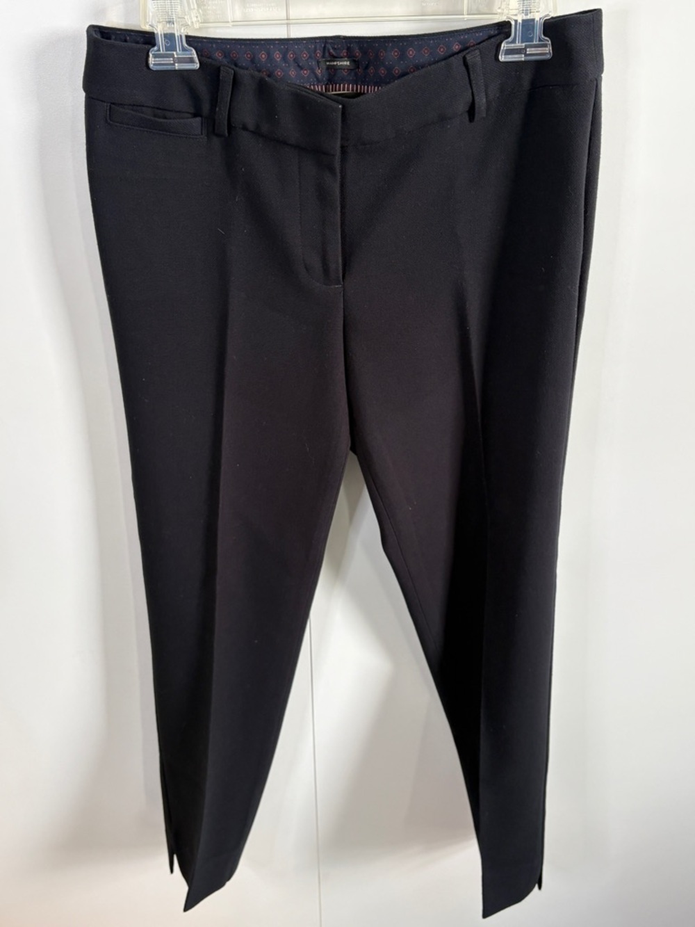 Talbots Black Tailored Hampshire Dress Trousers | 4